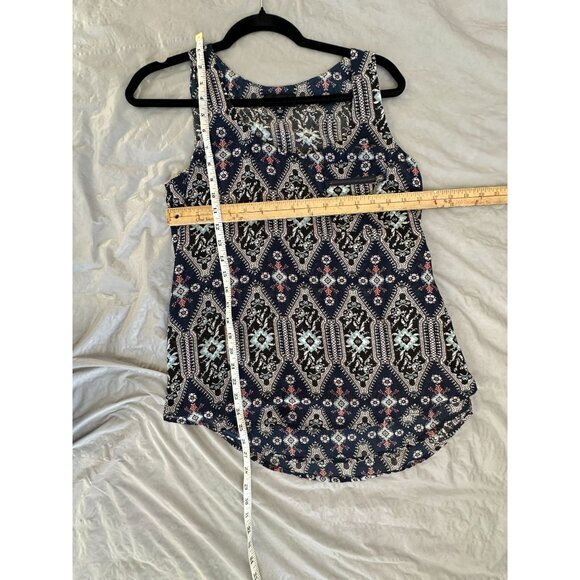 My Michelle Womens Black Tank Top Medium sleeveless polyester pullover‎ zipper - Picture 8 of 8